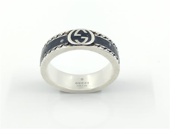 Anillo Gucci Interlocking G in Plata YBC645573002019 - YBC645573002019